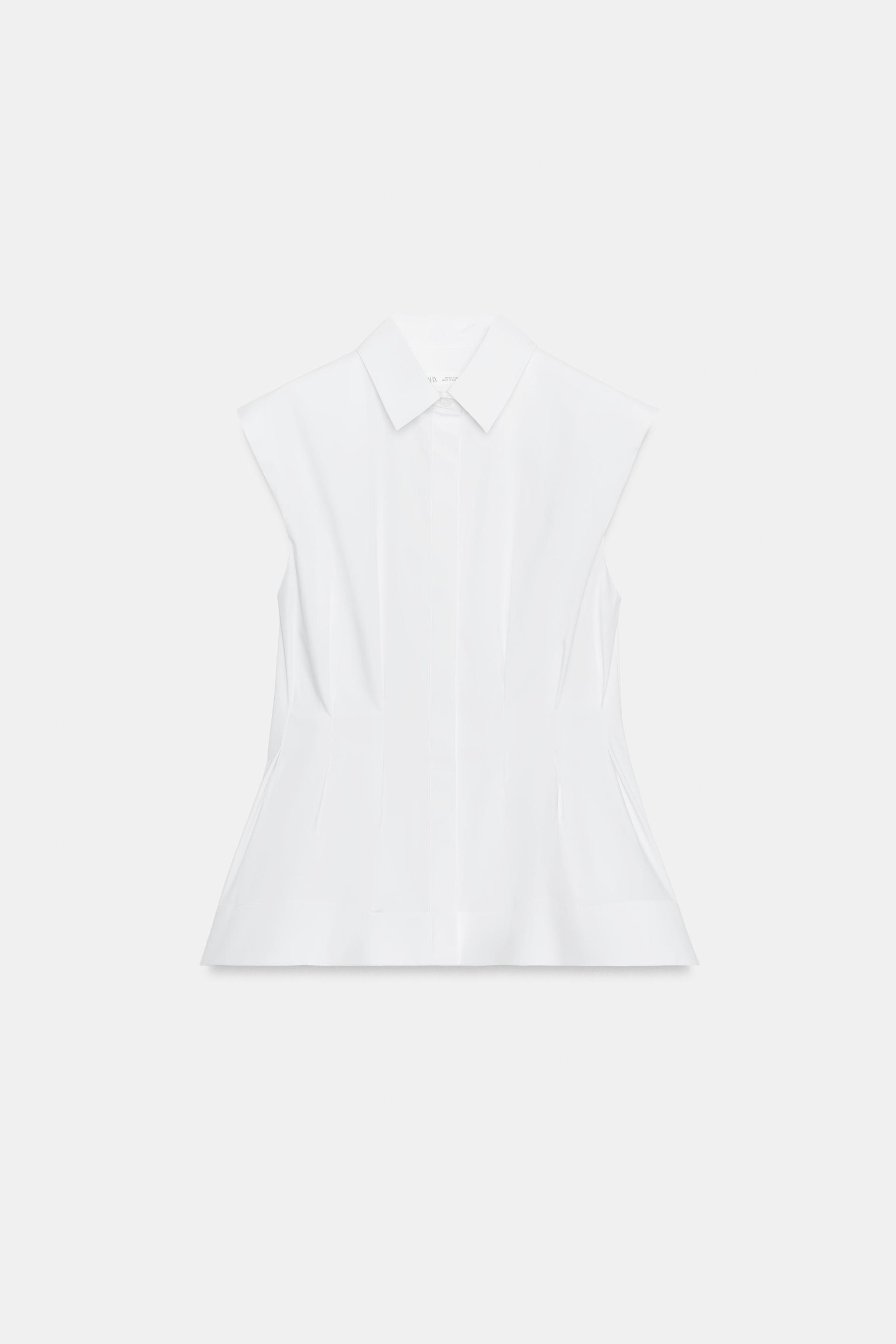 CHEMISE PLIS SANS MANCHES ZW COLLECTION
